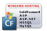 Windows ColdFusion8 Hosting Packages